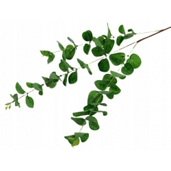 GAŁĄZKA sztuczne liście EUKALIPTUSA cieniowane zielone dł. 86cm