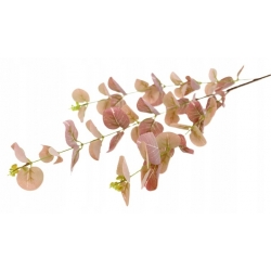 GAŁĄZKA sztuczne liście EUKALIPTUSA cieniowany róż dł. 86cm