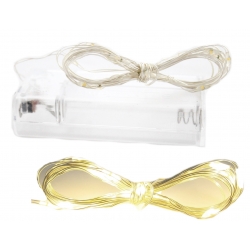 LAMPKI na DRUCIKU 30 LED SMD girlanda 3m CIEPŁE BIAŁE