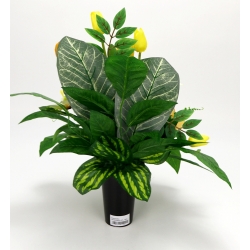 Wiązanka STROIK nagrobny komplet wiosna lato Tulipany Jeżówki Anemony nr 504L