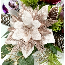 WIĄZANKA Stroik BOŻONARODZENIOWY na cmentarz Gwiazda betlejemska MIX W10