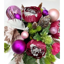 WIĄZANKA Stroik BOŻONARODZENIOWY na cmentarz Gwiazda betlejemska MIX W10