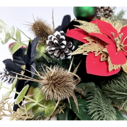 WIĄZANKA Stroik BOŻONARODZENIOWY na cmentarz Gwiazda betlejemska MIX W8