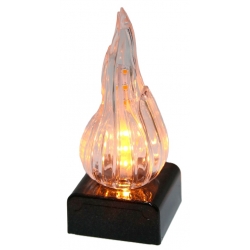 WKŁAD duży PŁOMYK LED jasne i ciepłe migające światło BATERIE W ZESTAWIE