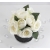 BUKIET Flower Box czarno srebrny RÓŻE i PEŁNIKI - nr 40