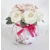 BUKIET Flower Box FLAMINGI kobiecy Peonie Róże - nr 38