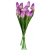 Bukiet 9x satynowe TULIPANY kolor FIOLETOWY wys. 37cm