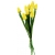 Bukiet 9x satynowe TULIPANY kolor ZÓŁTY wys. 37cm