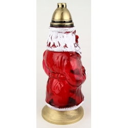 ZNICZ MIKOŁAJ duży Czerwono biały 95h palenia