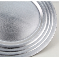 PODTALERZ srebrny okrągły SLIM średn. 33cm