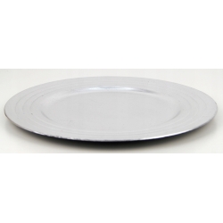 PODTALERZ srebrny okrągły SLIM średn. 33cm