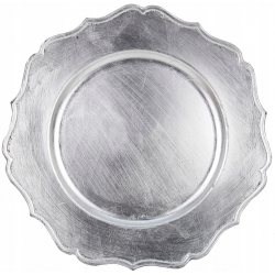 PODTALERZ srebrny okrągły ROYAL średn. 33cm
