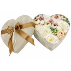 Bukiet LUX Flower Box WELUROWE Serce mix kwiatów
