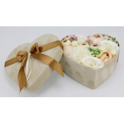 Bukiet LUX Flower Box WELUROWE Serce mix kwiatów