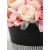 Bukiet LUX czarny Flower Box MIX różowych kwiatów