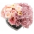 Bukiet LUX czarny Flower Box MIX różowych kwiatów