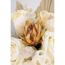 Bukiet LUX DUŻY Flower Box Jasne kwiaty Susz ozd.