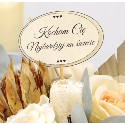 Bukiet LUX DUŻY Flower Box Jasne kwiaty Susz ozd.