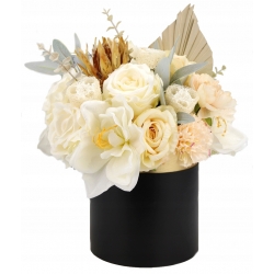 Bukiet LUX DUŻY Flower Box Jasne kwiaty Susz ozd.