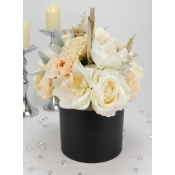 Bukiet LUX DUŻY Flower Box Jasne kwiaty Susz ozd.