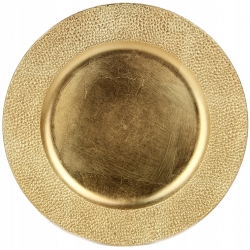 PODTALERZ ZŁOTY STONE 33cm podkładka dekor LUX