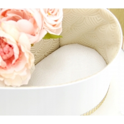 Bukiet w DZIELONYM SERCU na prezent RÓŻOWE kwiaty