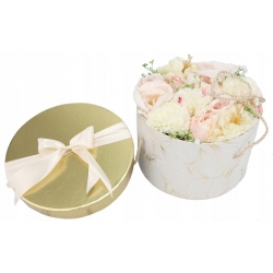 BUKIET Jasne kwiaty w zamykanym pudełku NA PREZENT