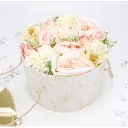 BUKIET Jasne kwiaty w zamykanym pudełku NA PREZENT