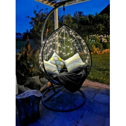 LAMPKI na DRUCIKU 100 LED girlanda 10m ZIMNE BIAŁE