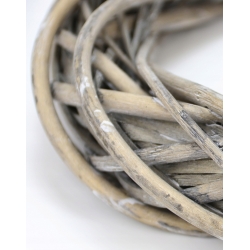 WIANEK WIKLINOWY szary przecierany średn. 30cm