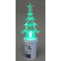 WKŁAD świetlik do znicza CHOINKA LED 90dni świecenia ZIELONY