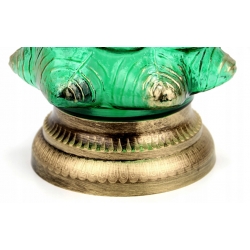 ZNICZ piękna CHOINKA DUŻA zielona ze złotymi elem. Wkład 60h