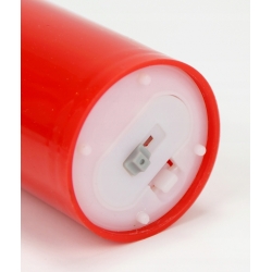 ŚWIECA LED CZERWONA a'la wosk światło MRYGAJĄCE 15cm