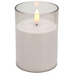 ŚWIECA LED w tubie + baterie w kpl. Wys. 10cm, średn. 7cm