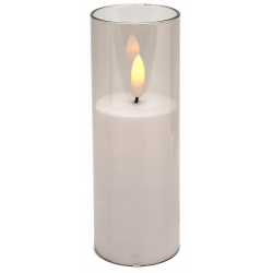 ŚWIECA LED w tubie + baterie w kpl. Wys. 15cm, średn. 5cm