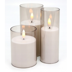 ŚWIECA LED w tubie + baterie w kpl. Wys. 15cm, średn. 5cm