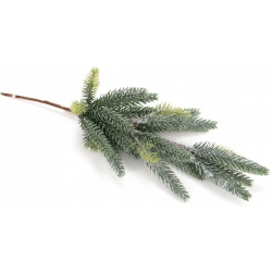 Gałązka świąteczna, sztuczny ŚWIERK klasyczny, lekko ośnieżony, dł. 35cm