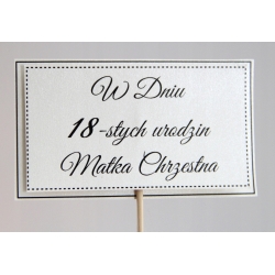 BILECIK z Twoimi życzeniami do bukietu Flower Box